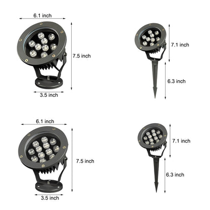 Round Waterproof Modern LED Spotlights Outdoor Tree Spot Lights DC24V