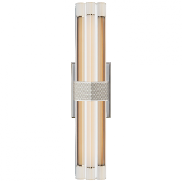 Wall Sconce, LED, Polished Nickel, Crystal, 18"H (LR 2909PN-CG CPZTR)