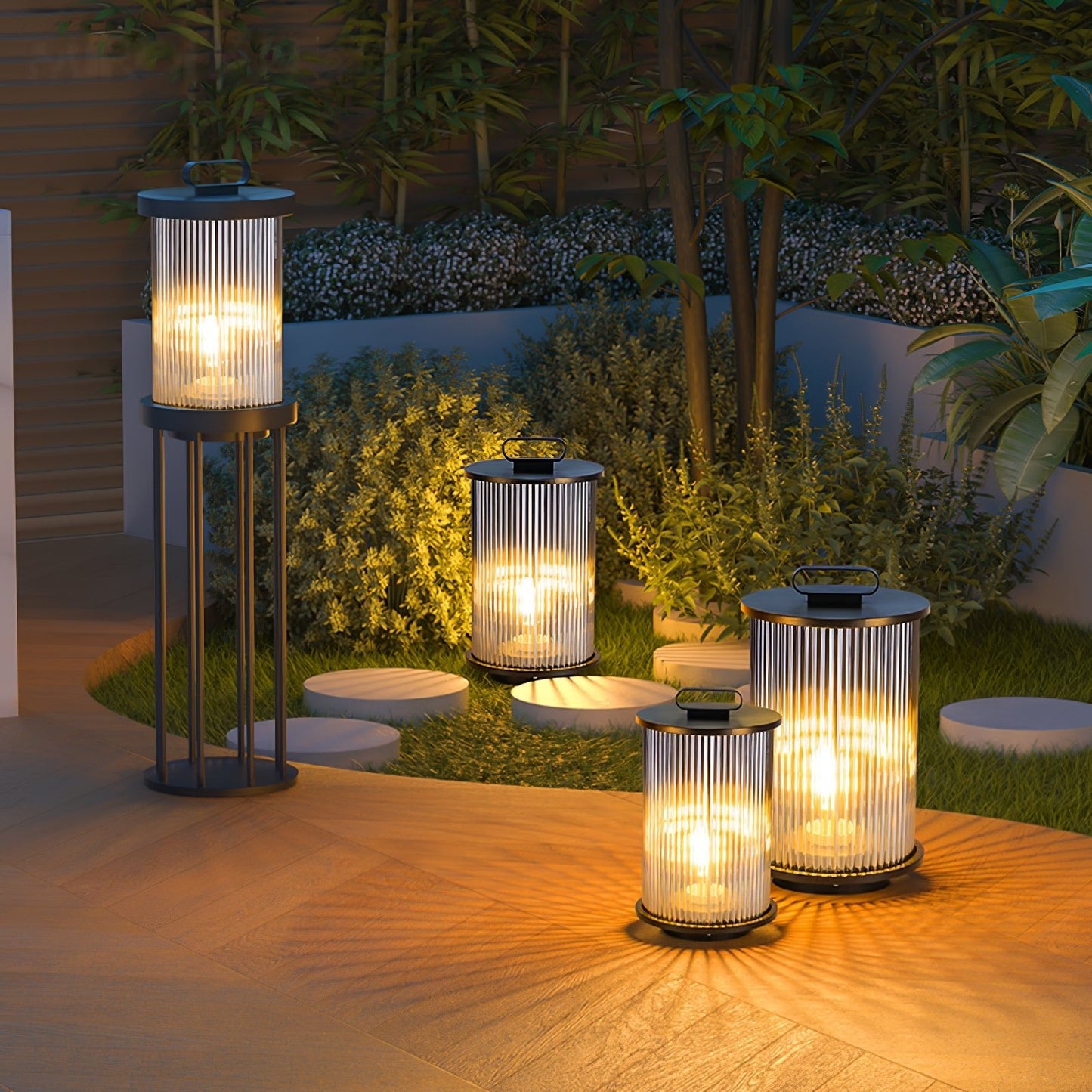 Lantern Garden Solar Exterior lamp Outdoor Light