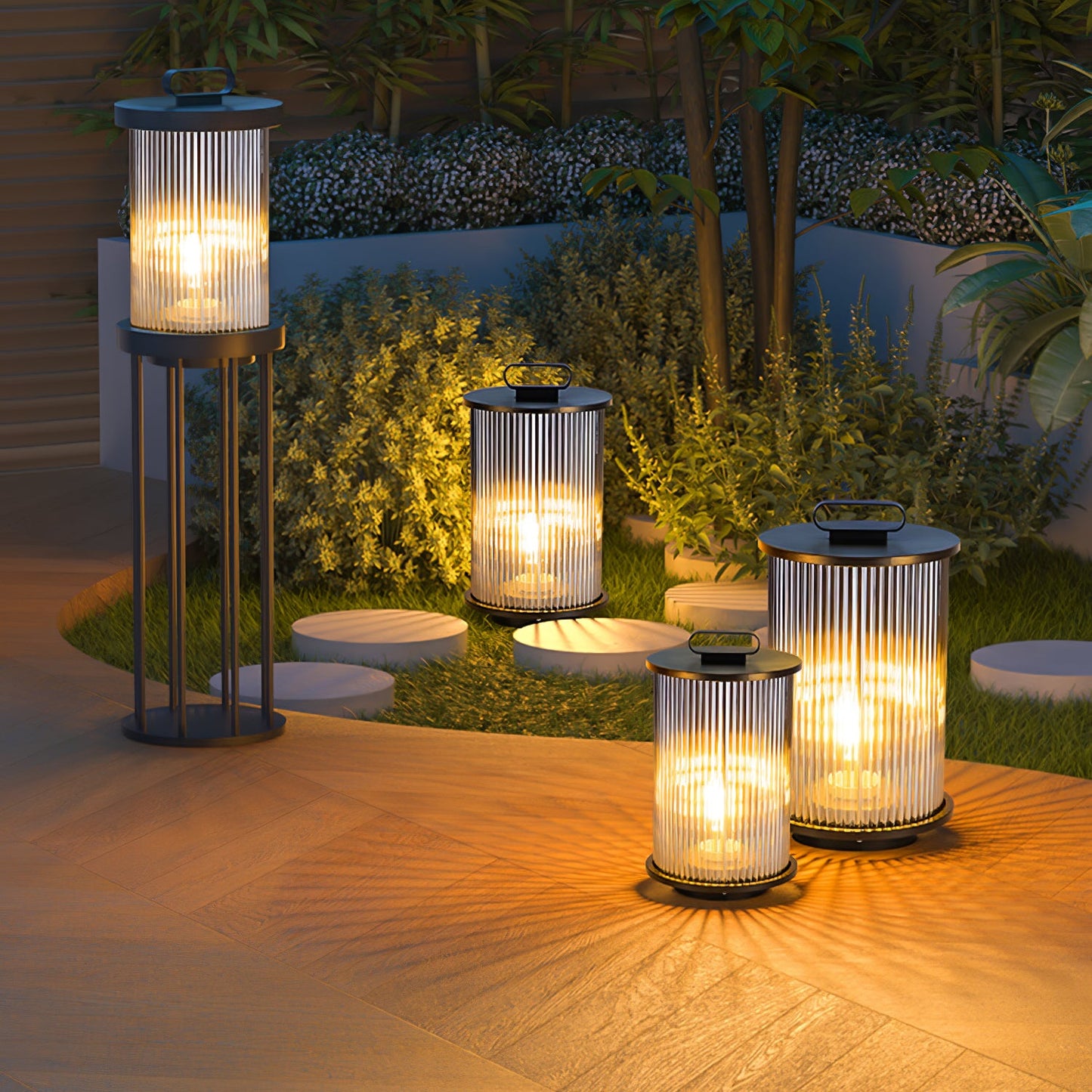 Lantern Garden Solar Exterior lamp Outdoor Light