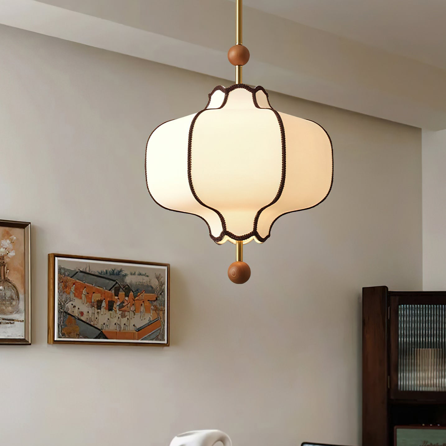 Lantern Fabric Houselight Pendant Light