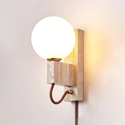 Atlas Globe Bracket light Wall Sconce