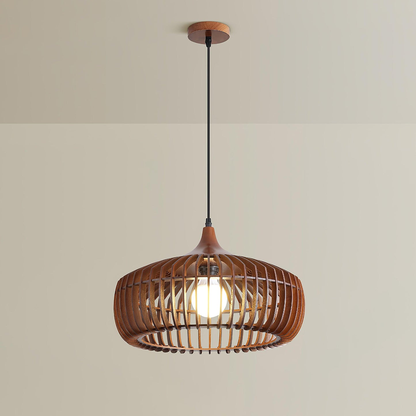 Lattice Nest Wooden Hanging light Pendant Lamp