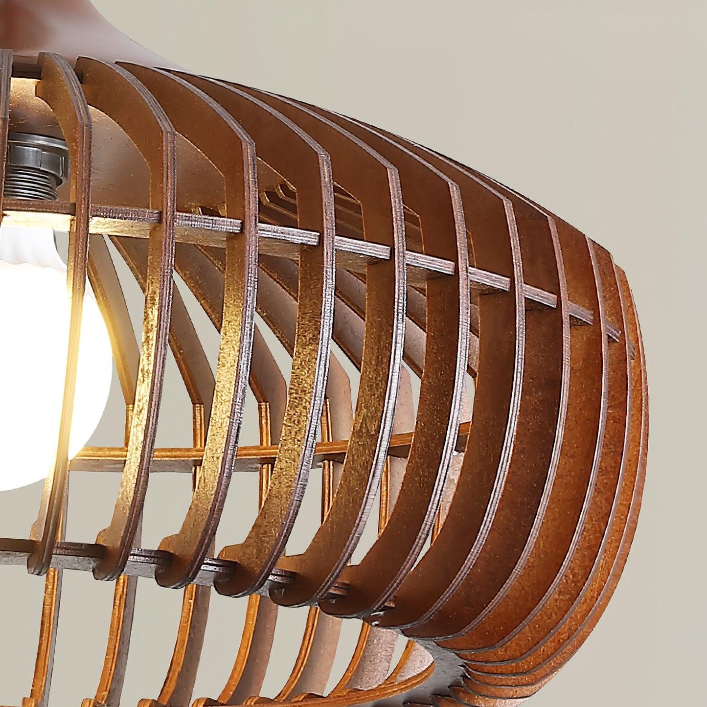 Lattice Nest Wooden Hanging light Pendant Lamp