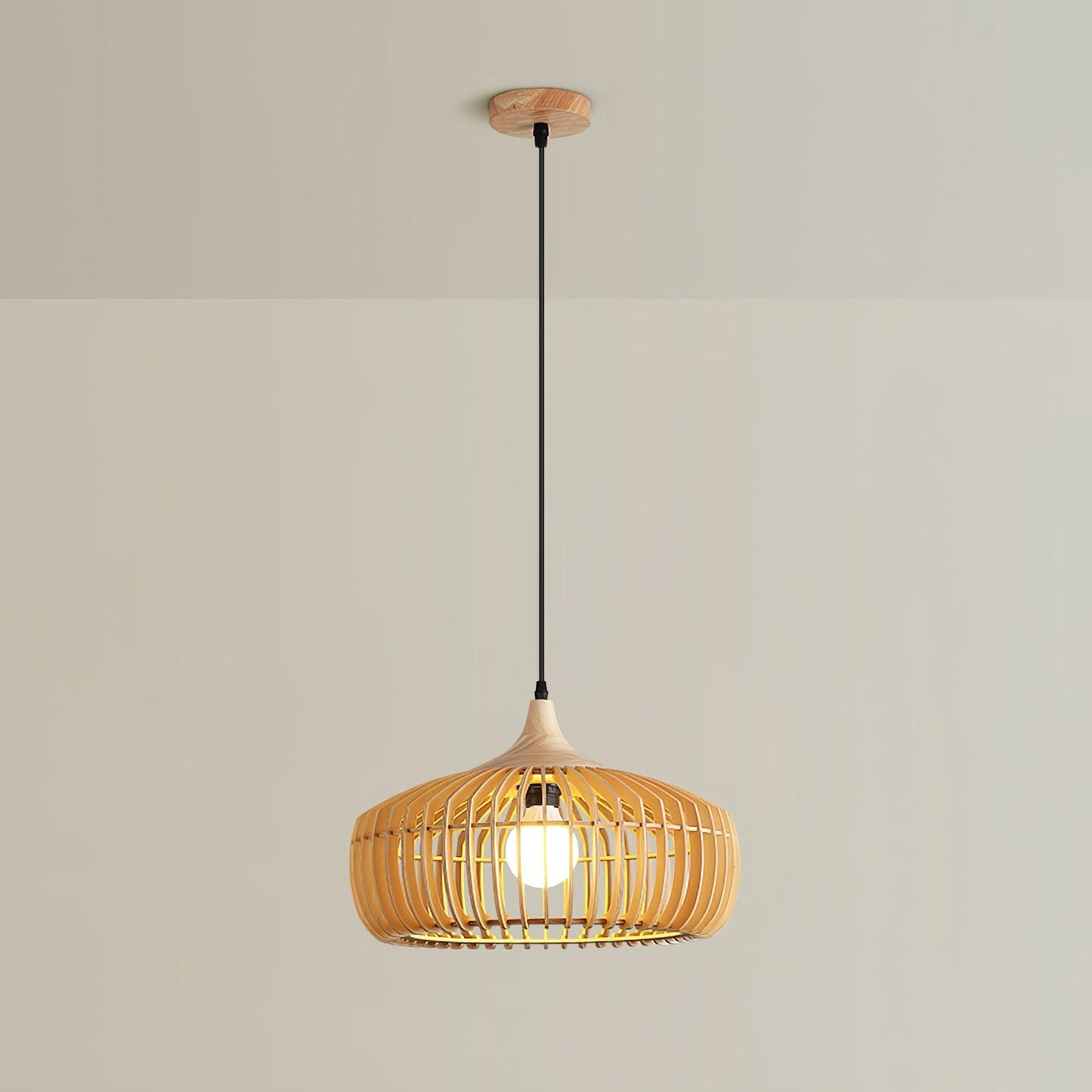 Lattice Nest Wooden Hanging light Pendant Lamp