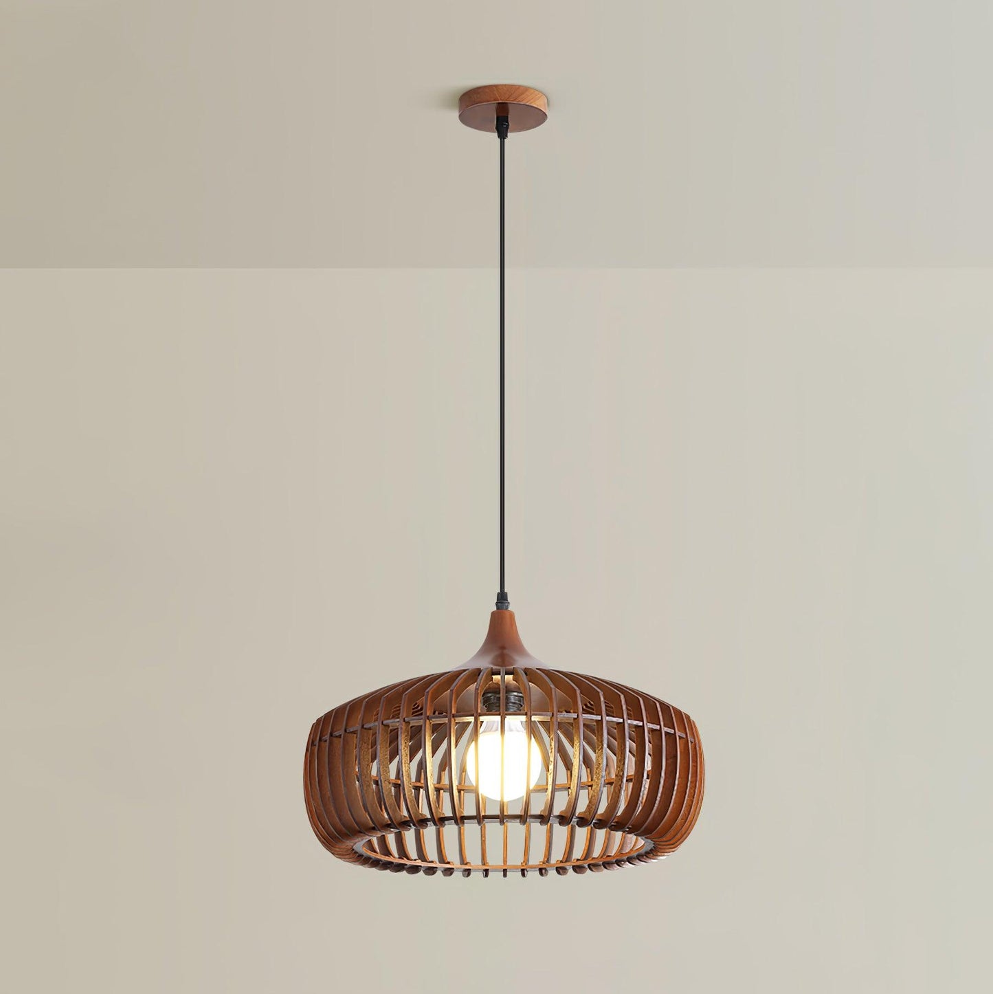 Lattice Nest Wooden Hanging light Pendant Lamp