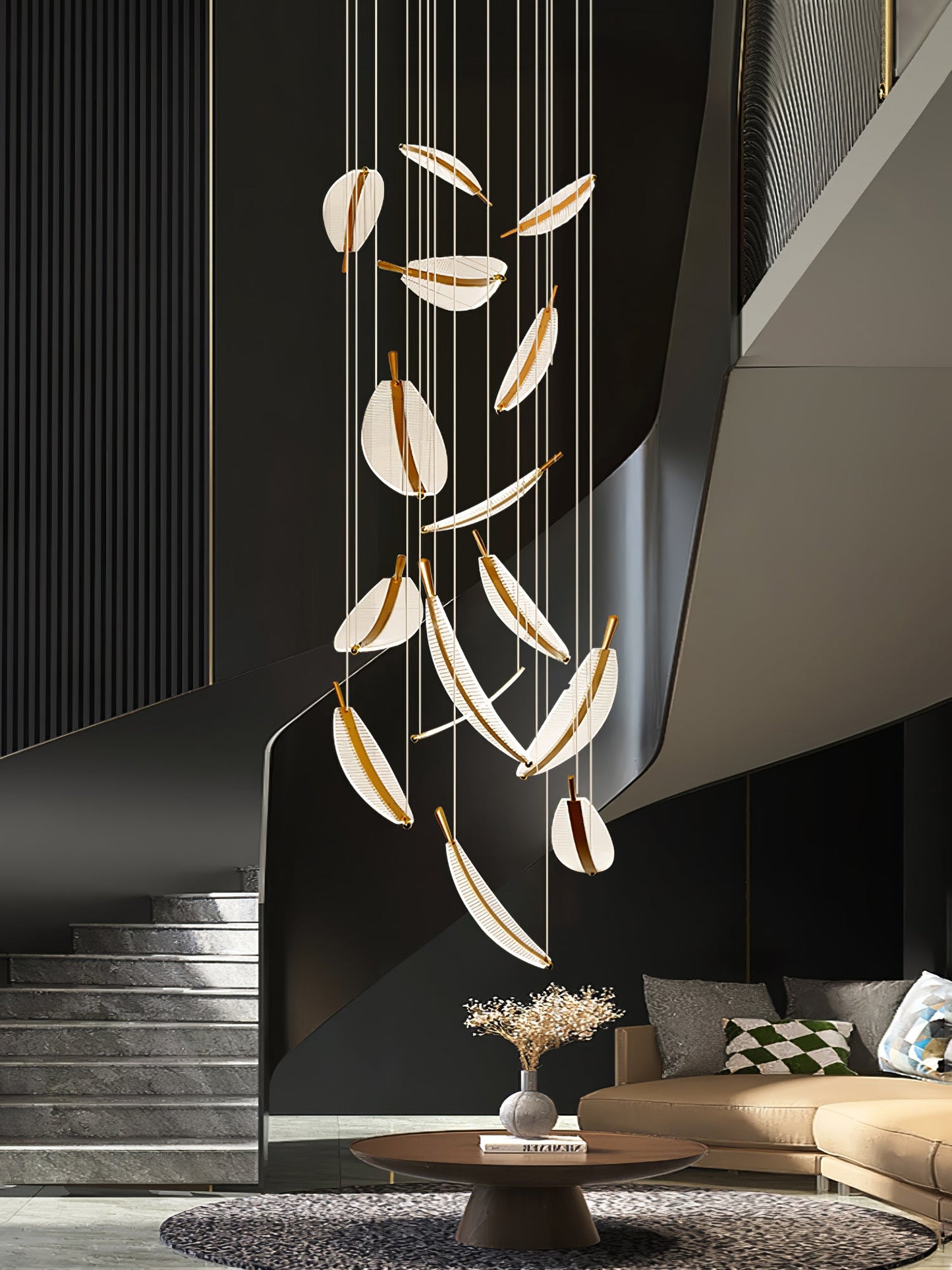 Leaf LED Pendant light Chandelier