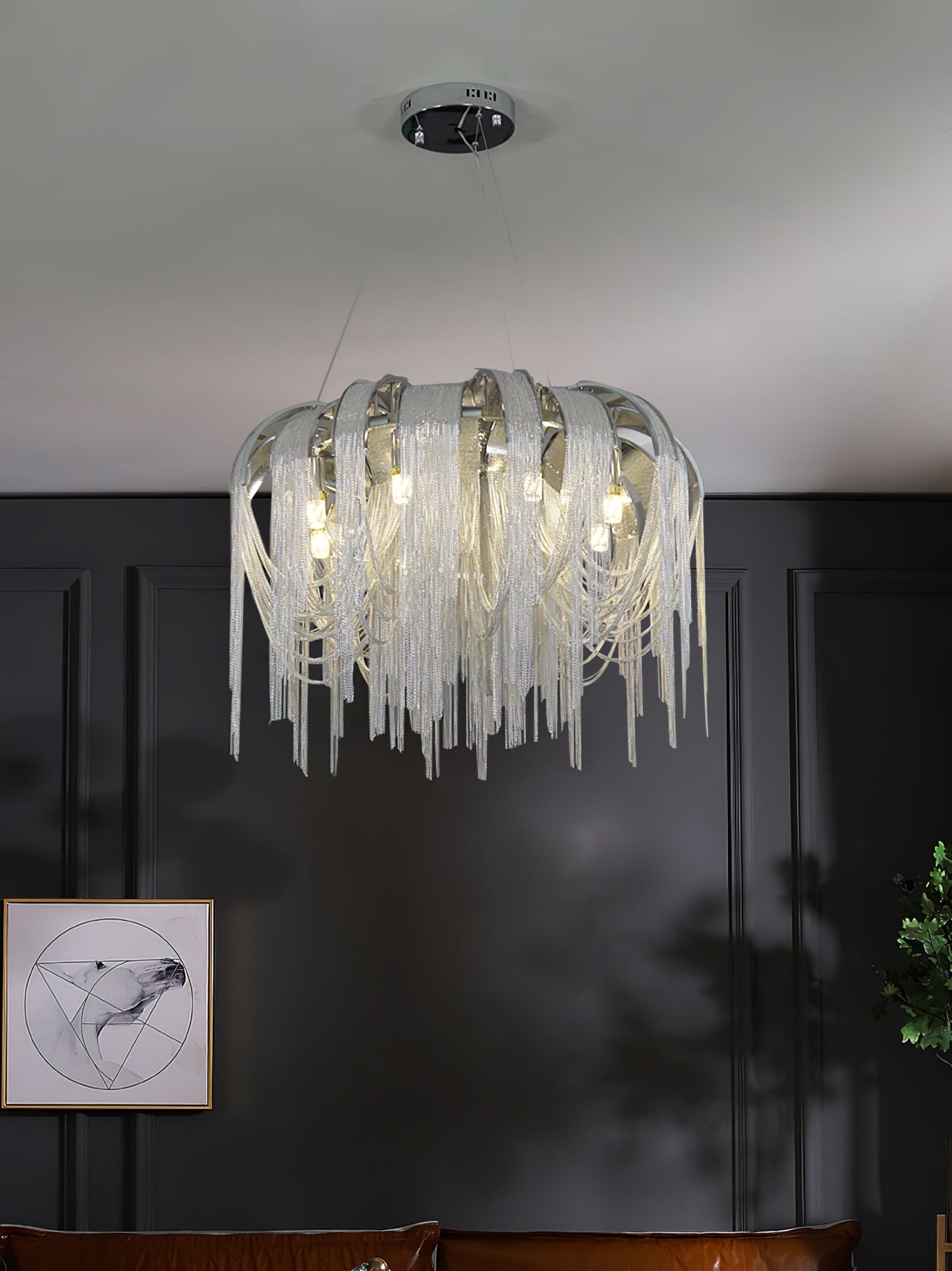 Length Chains Gasolier Chandelier