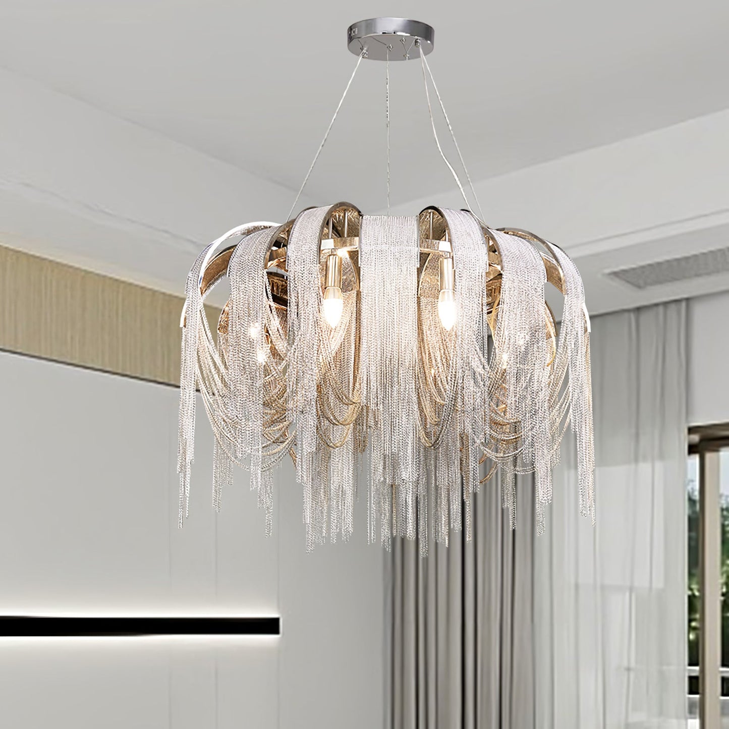 Length Chains Gasolier Chandelier