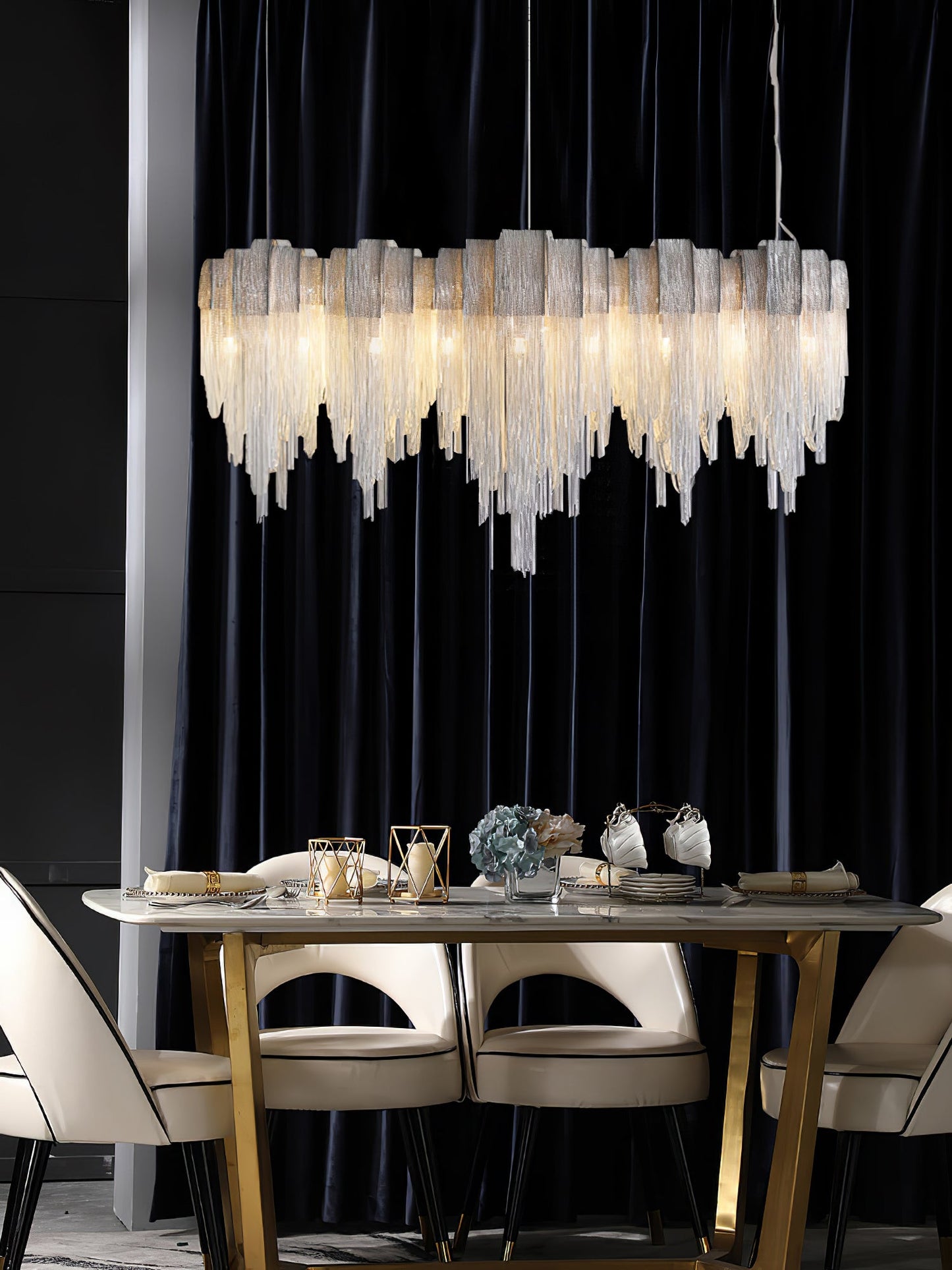 Length Chains Gasolier Chandelier