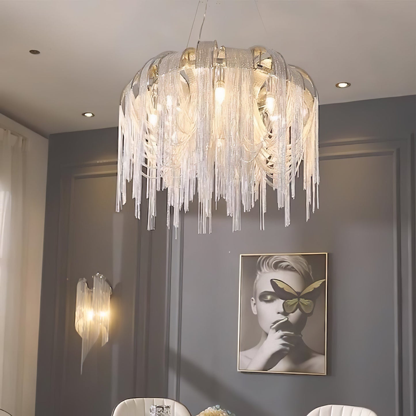 Length Chains Gasolier Chandelier