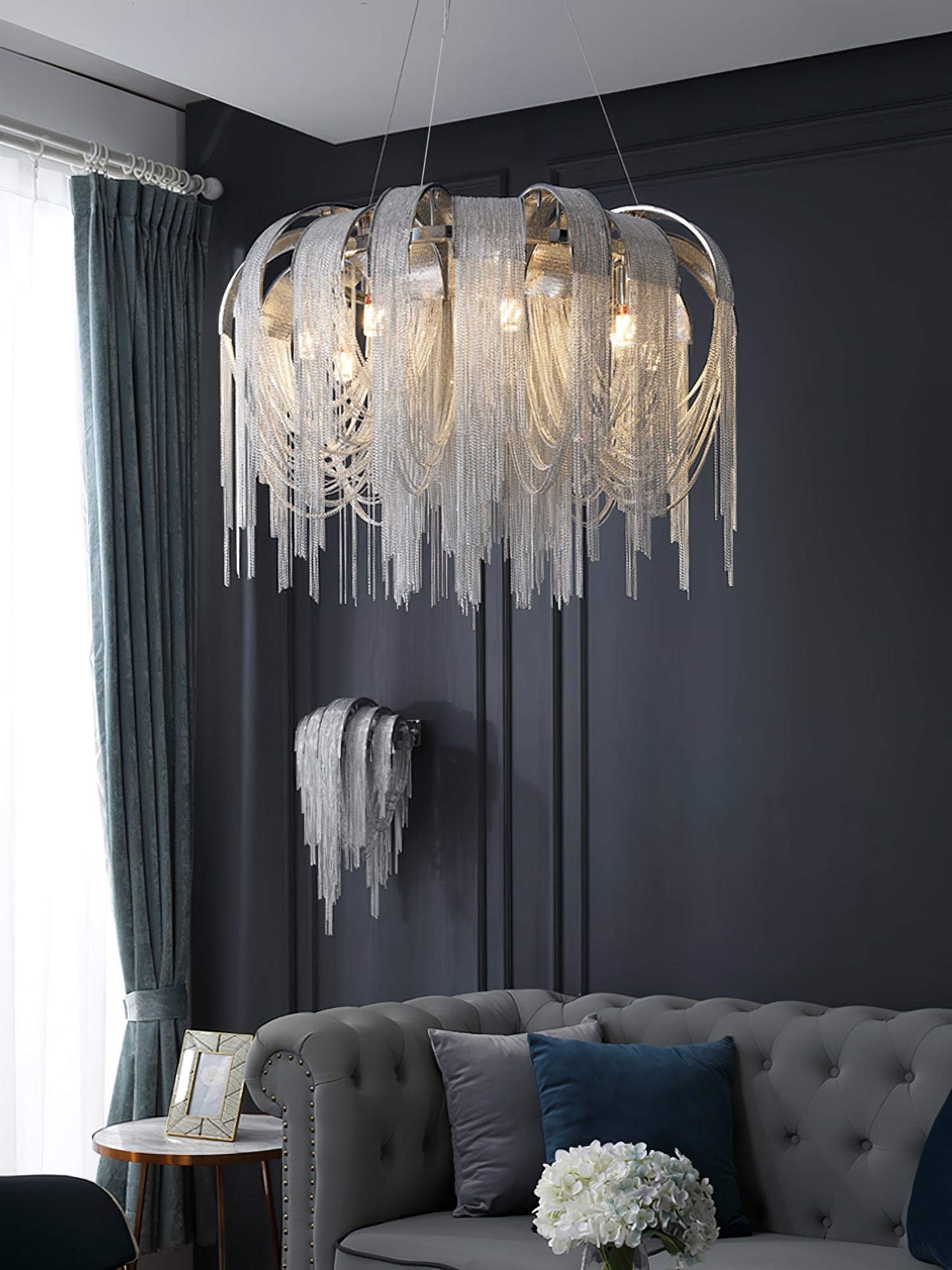 Length Chains Gasolier Chandelier