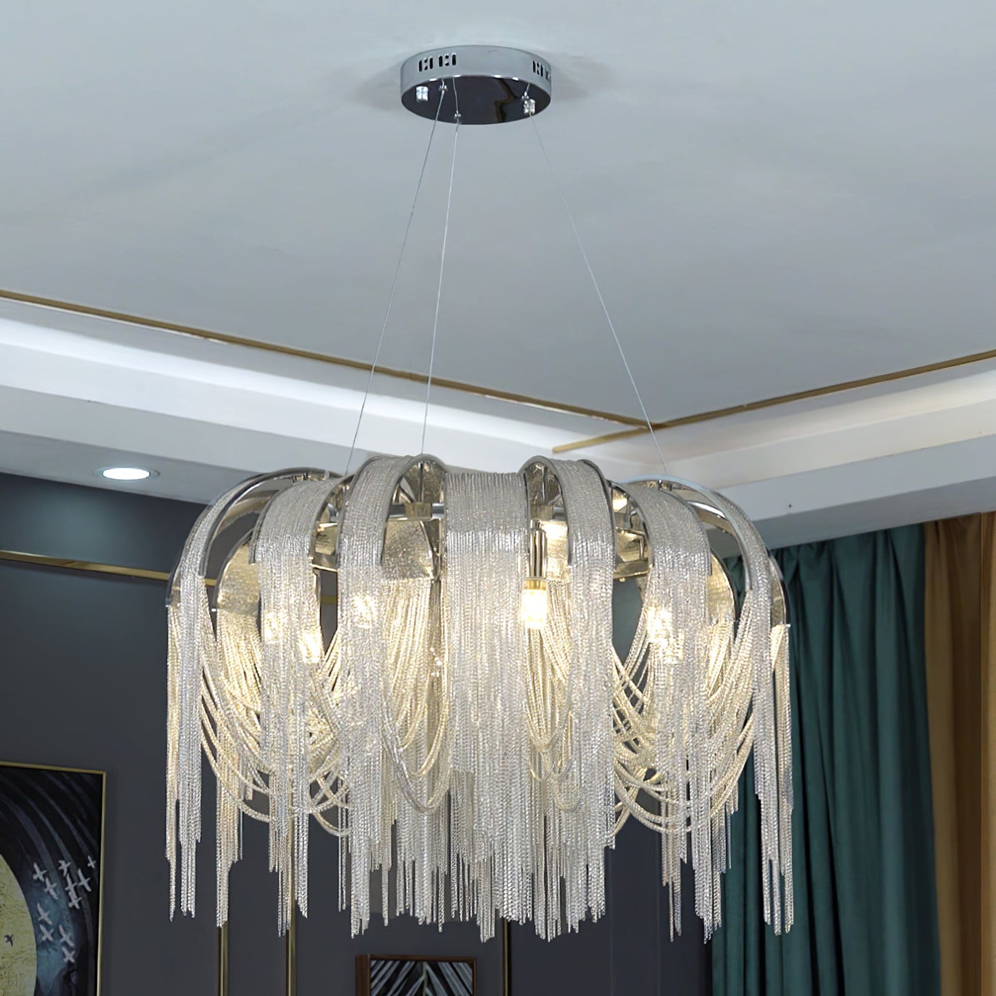 Length Chains Gasolier Chandelier