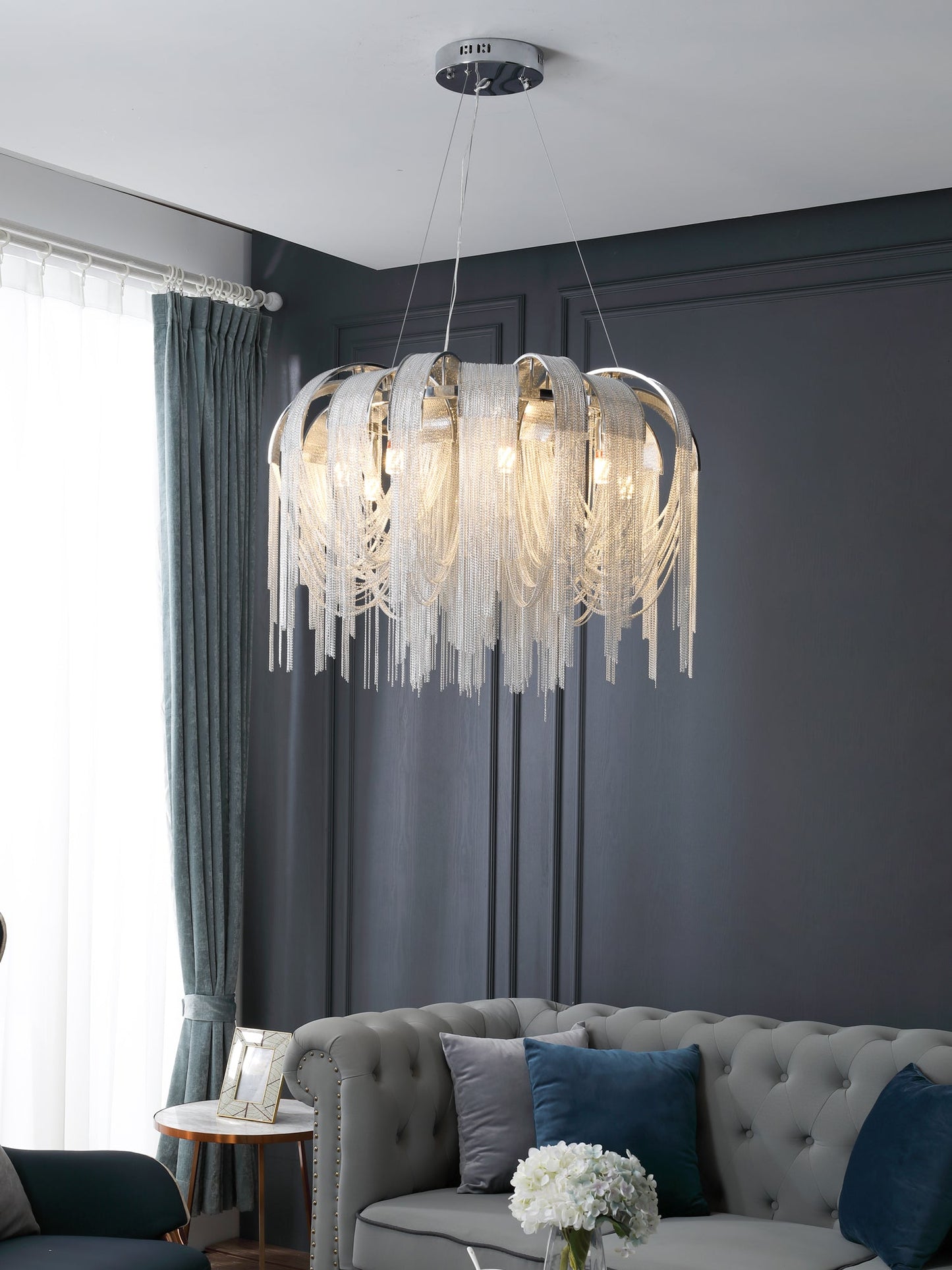 Length Chains Gasolier Chandelier