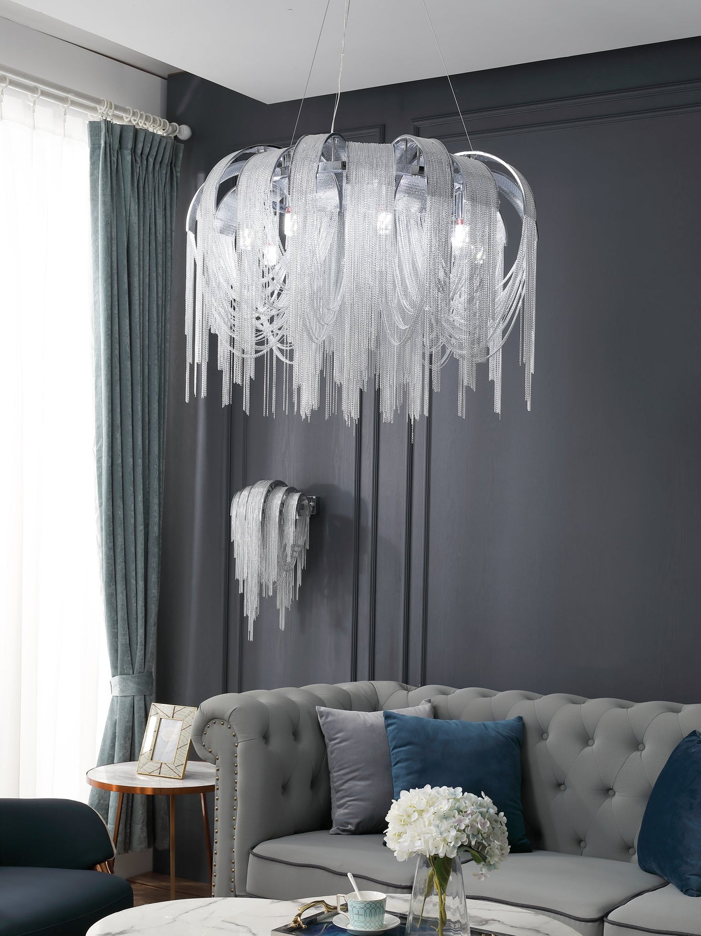 Length Chains Gasolier Chandelier