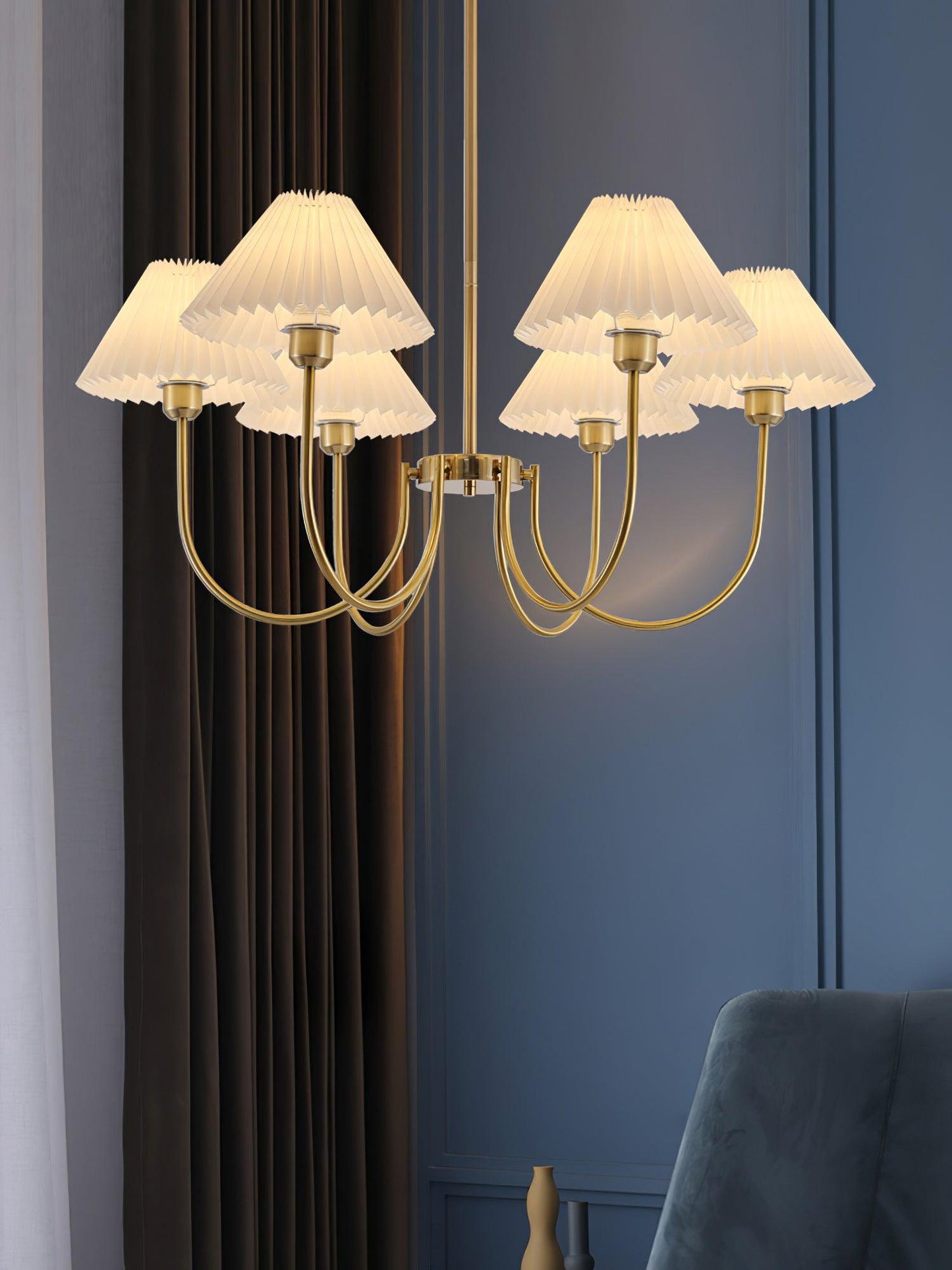 Lenore Pleated Ceiling fixture Chandelier