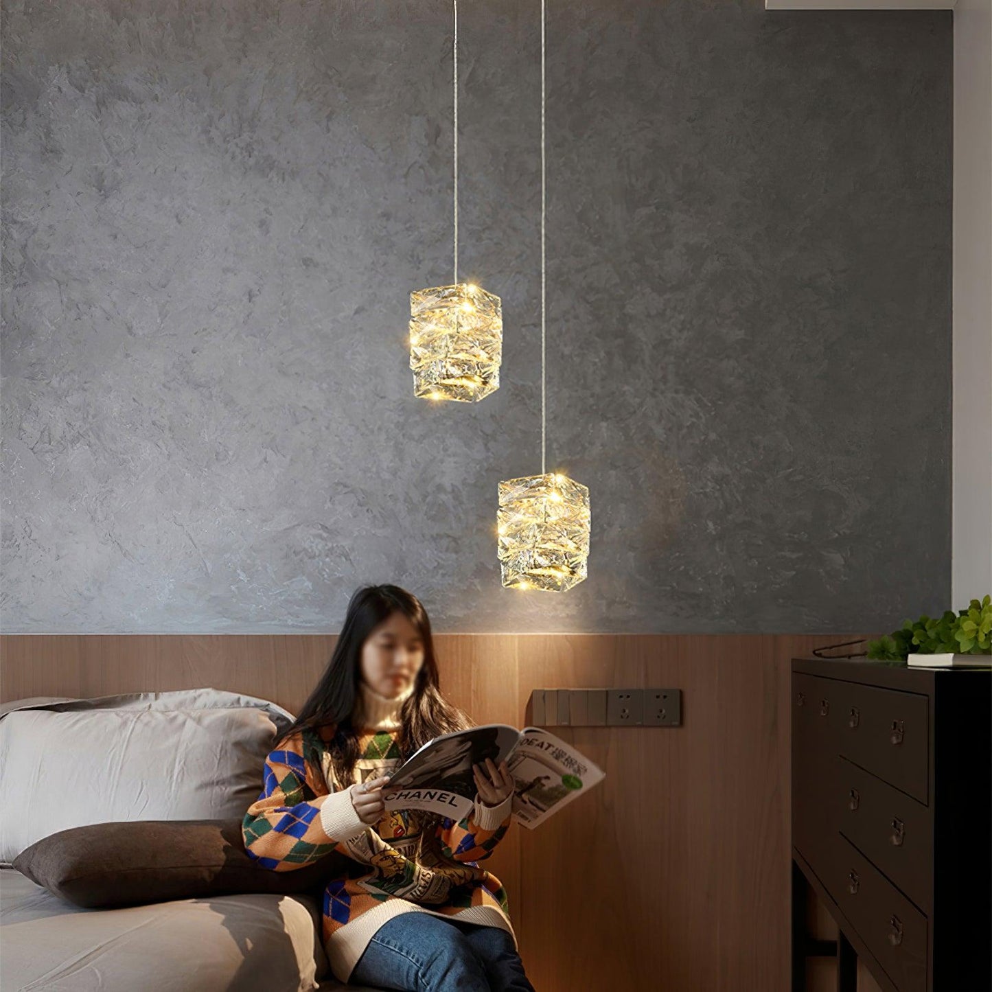 Leuchten Crystal Houselight Pendant Lamp