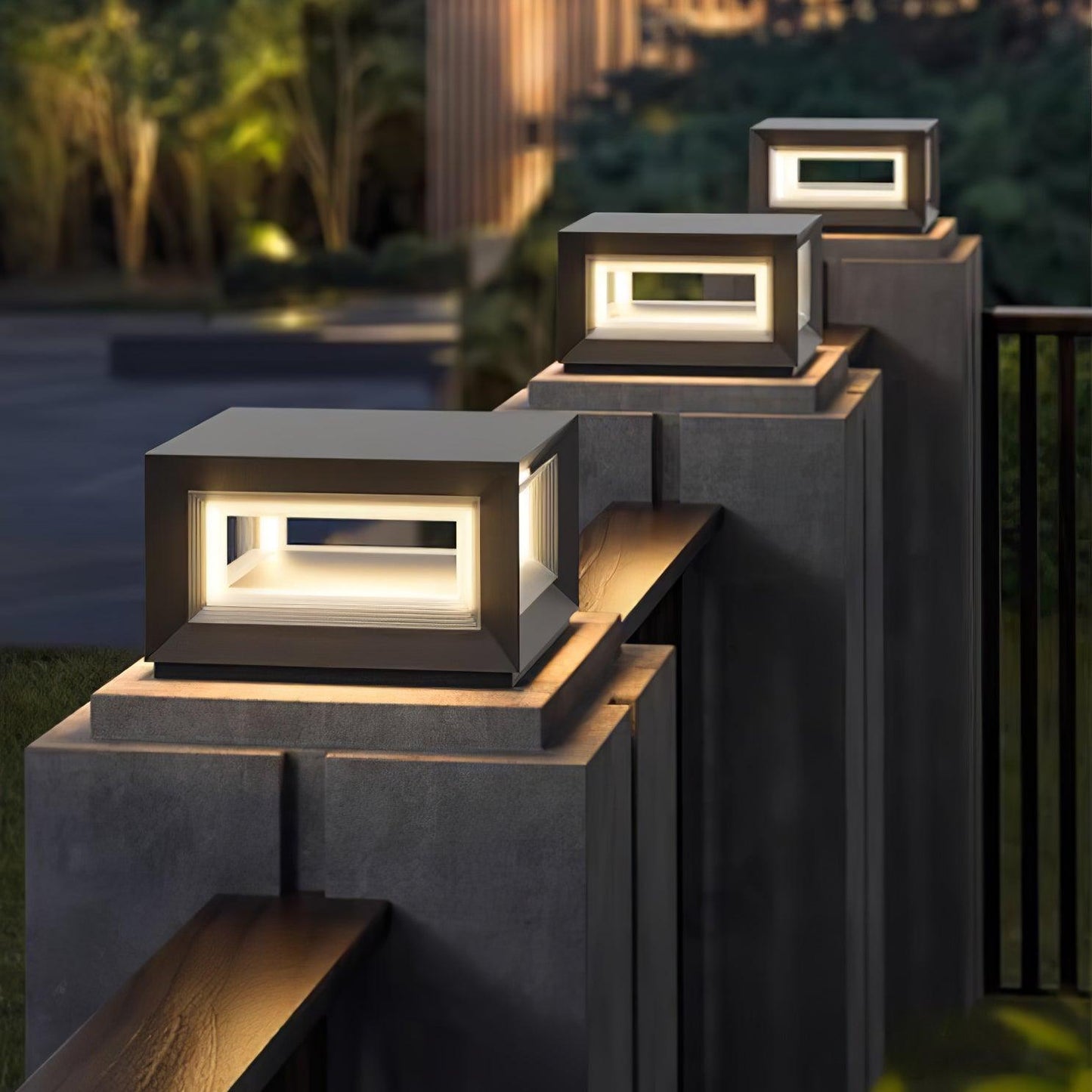 Light Cube Patio light Outdoor Post Light