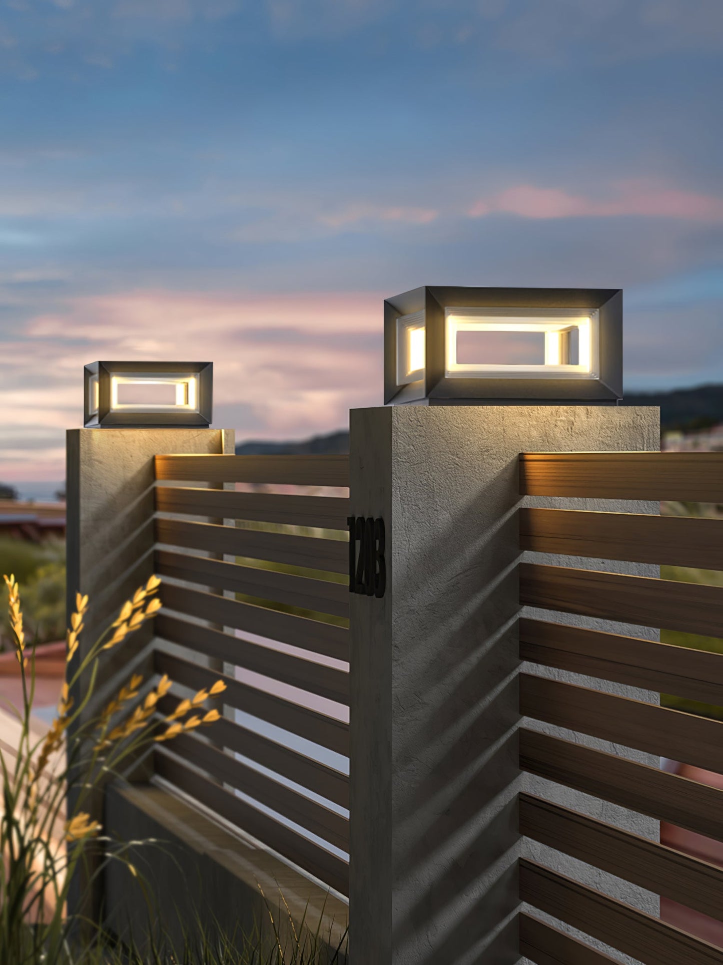 Light Cube Patio light Outdoor Post Light