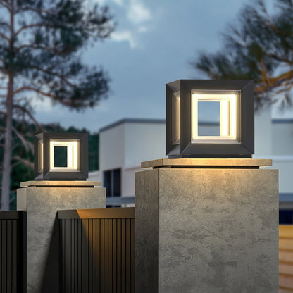 Light Cube Patio light Outdoor Post Light