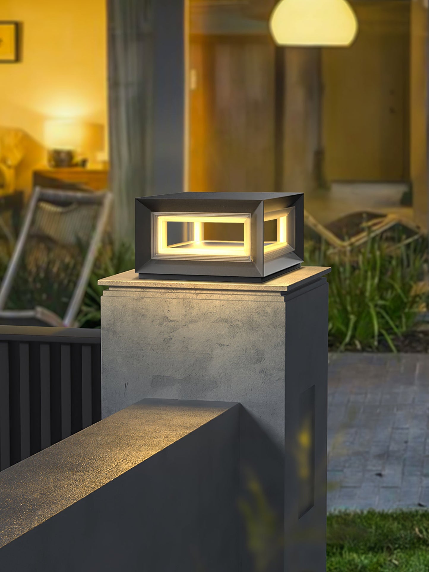 Light Cube Patio light Outdoor Post Light