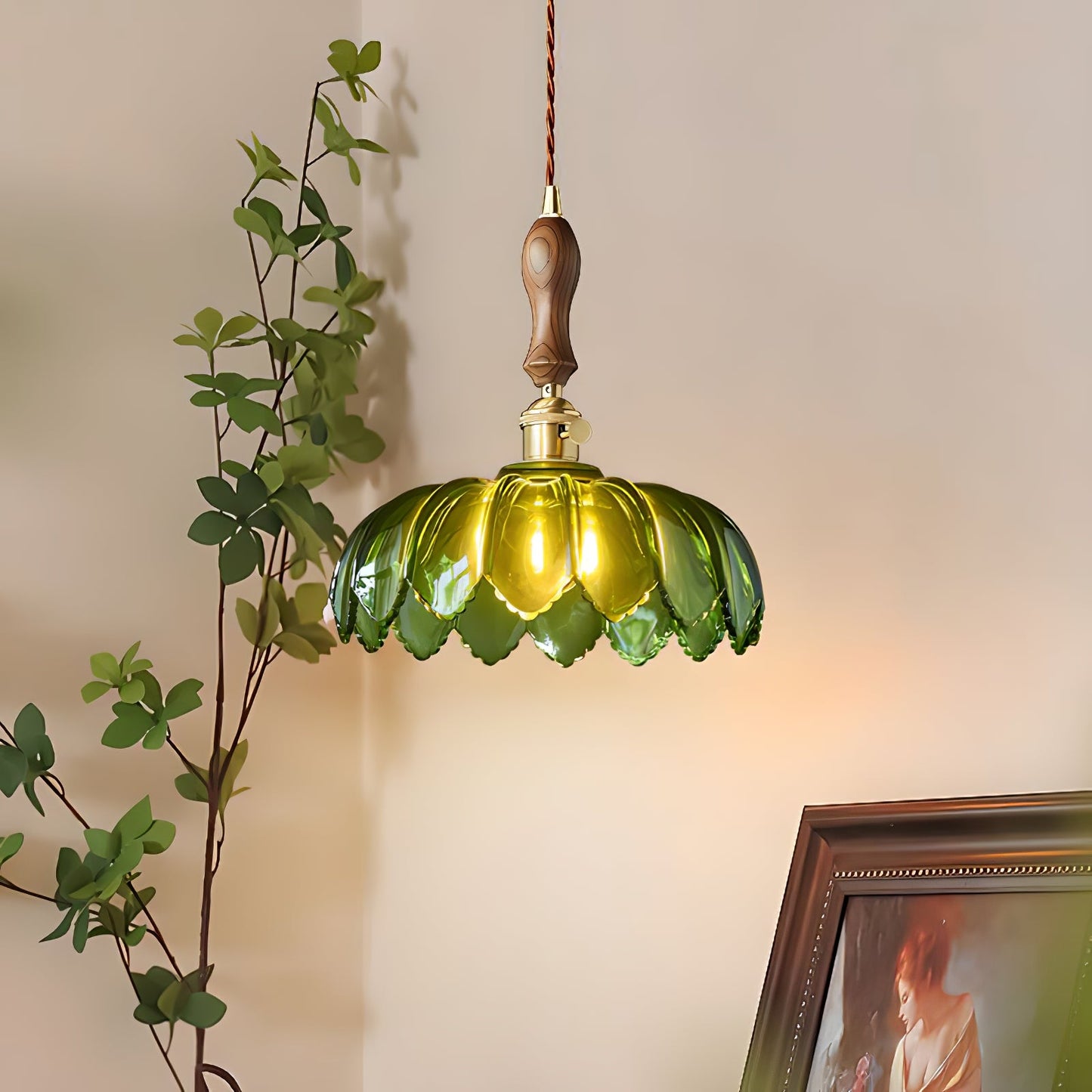 Lila Petal Hanging light Pendant Lamp