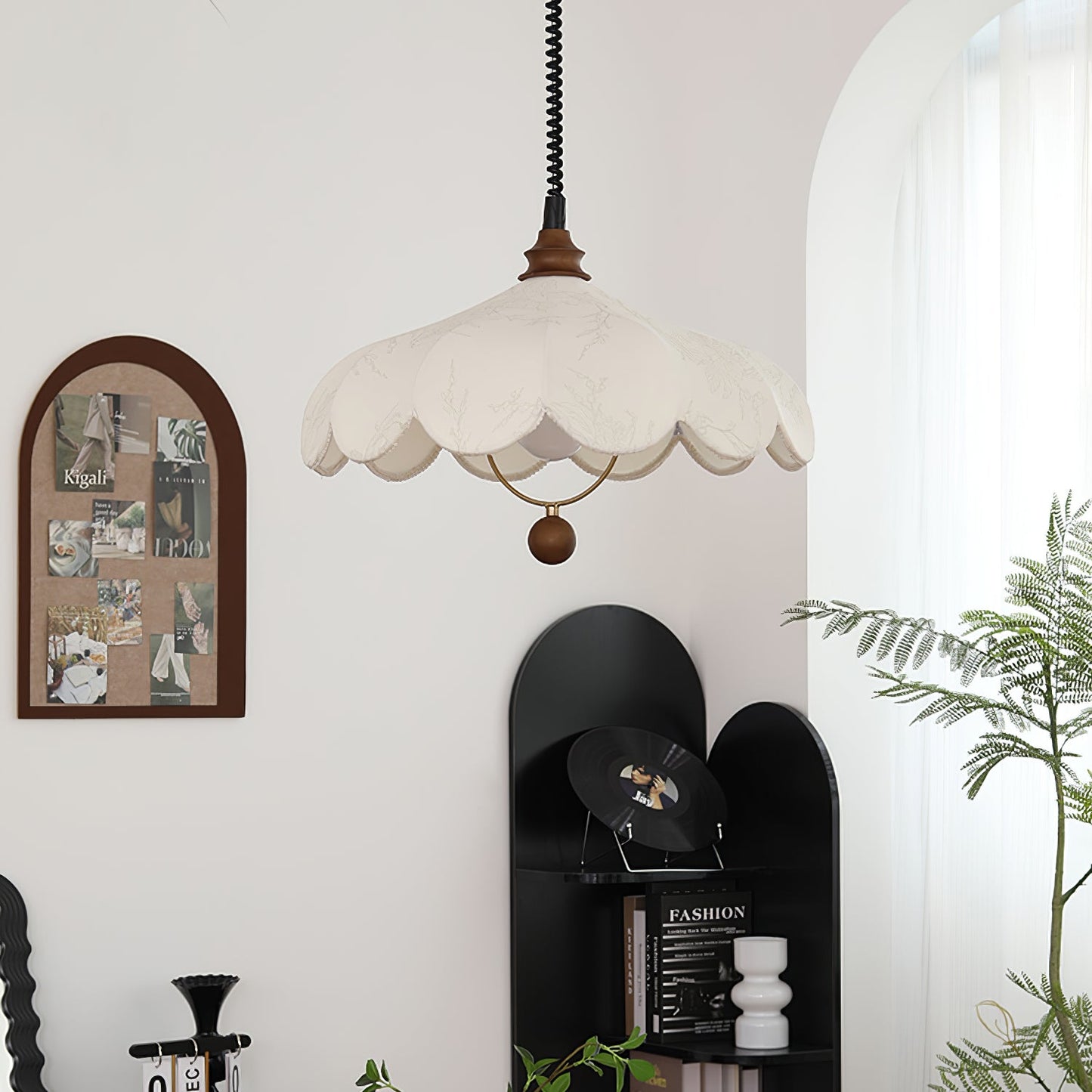 Lily Fabric Droplight Pendant Lamp