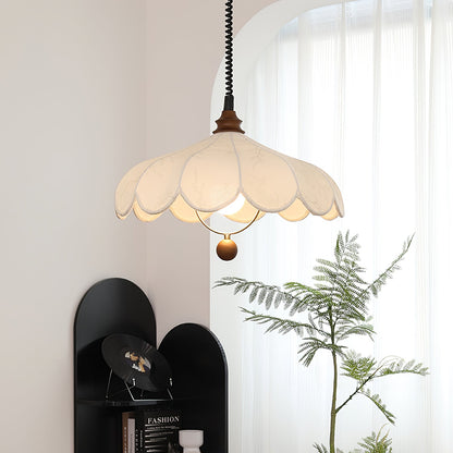 Lily Fabric Droplight Pendant Lamp