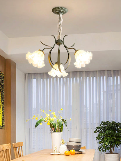 Lily of the Valley Flower Electrolier Chandelier