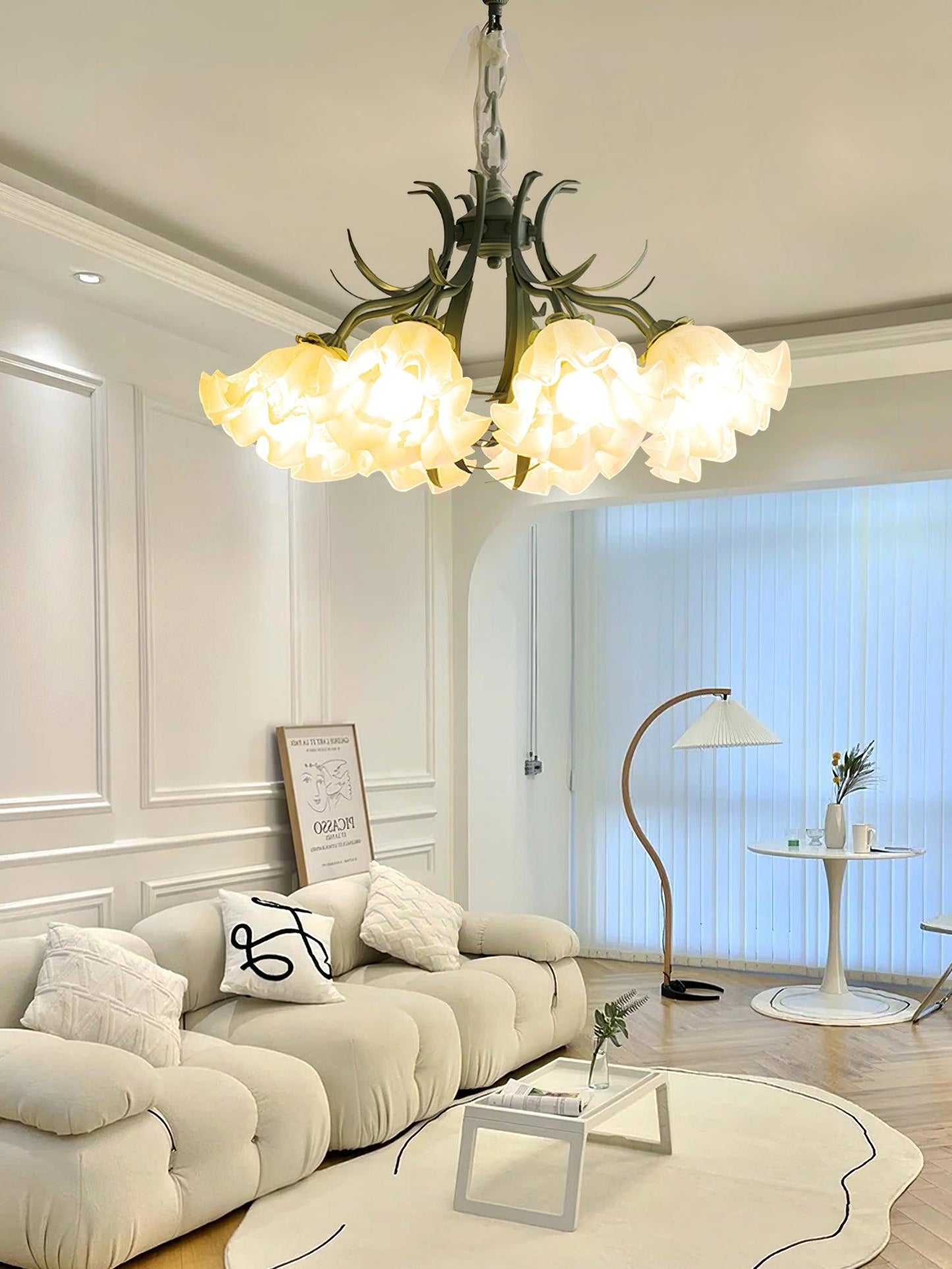 Lily of the Valley Flower Electrolier Chandelier