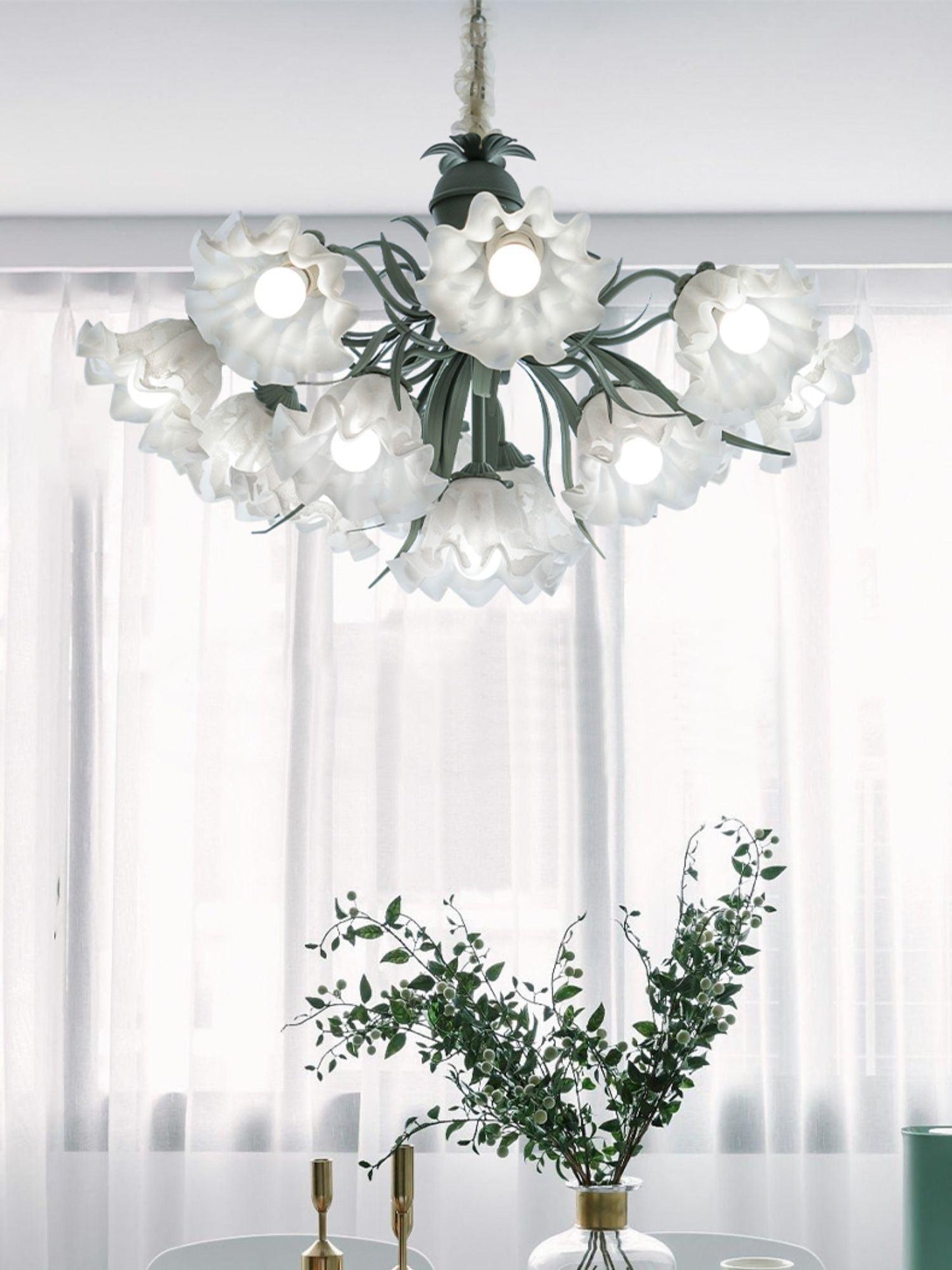 Lily of the Valley Flower Electrolier Chandelier