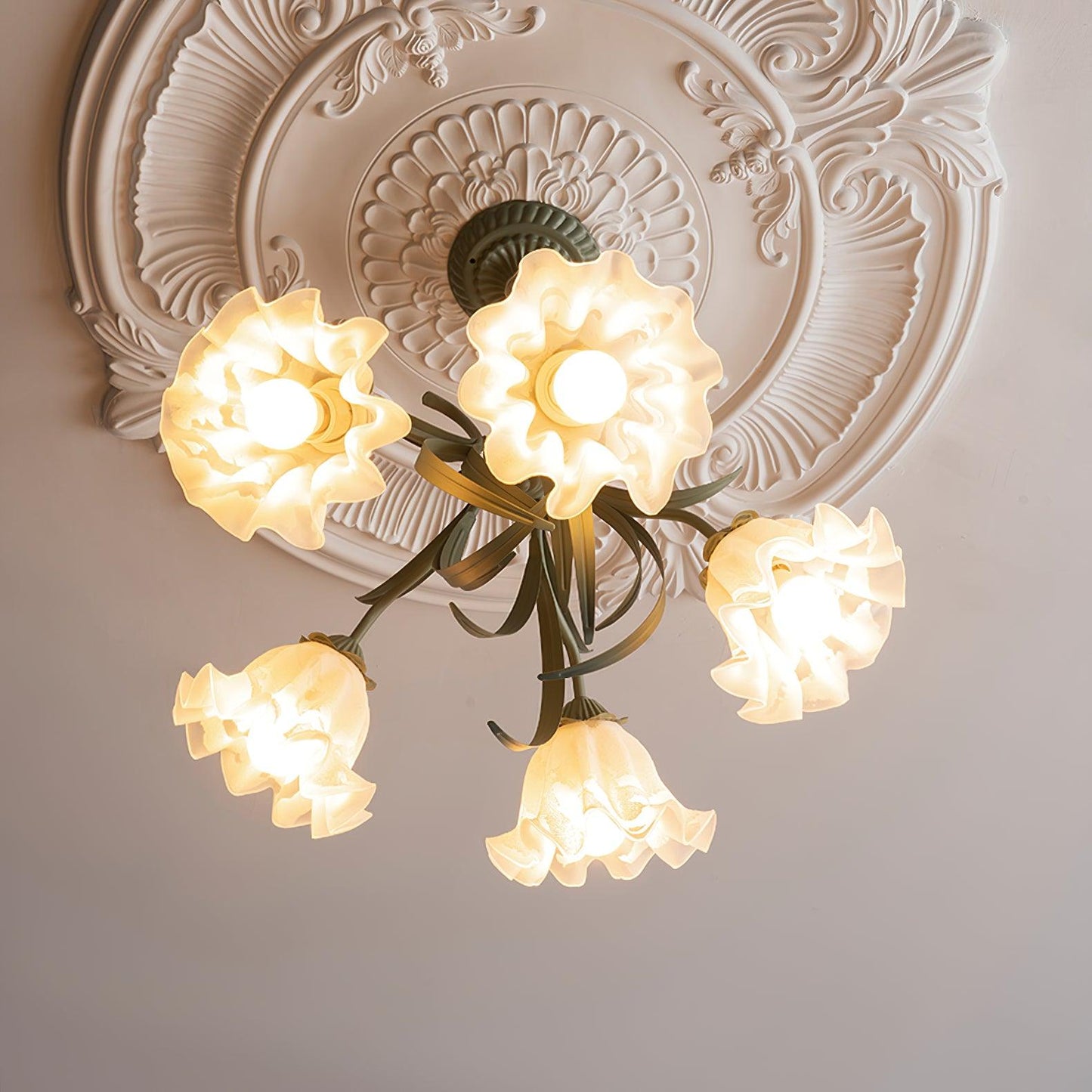 Lily of the Valley Flower Electrolier Chandelier