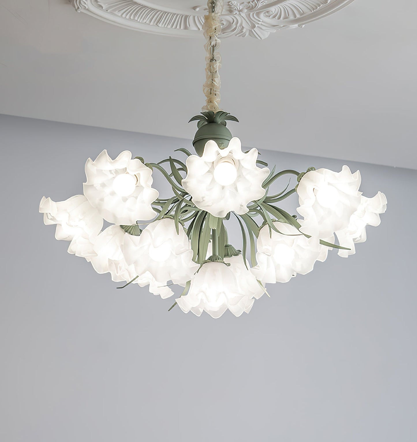 Lily of the Valley Flower Electrolier Chandelier