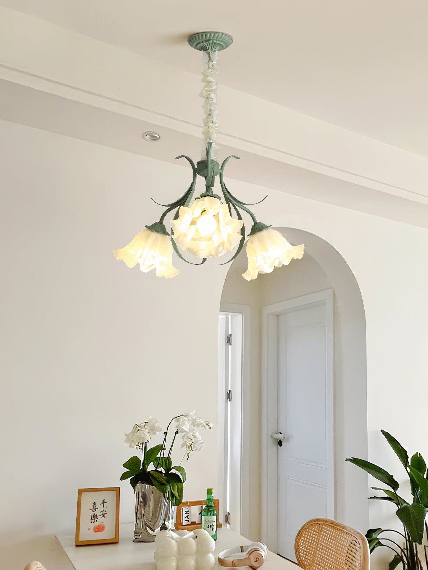 Lily of the Valley Flower Electrolier Chandelier