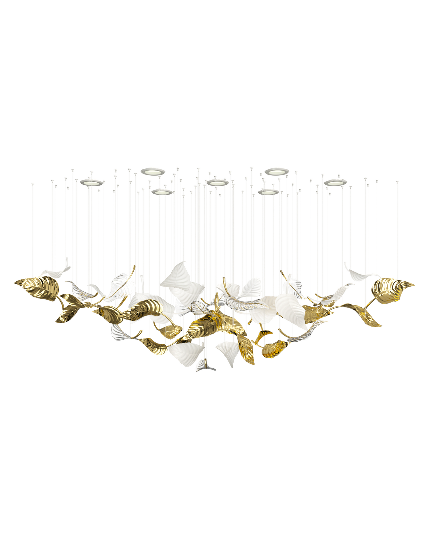 Linden Leaves Crown Chandelier