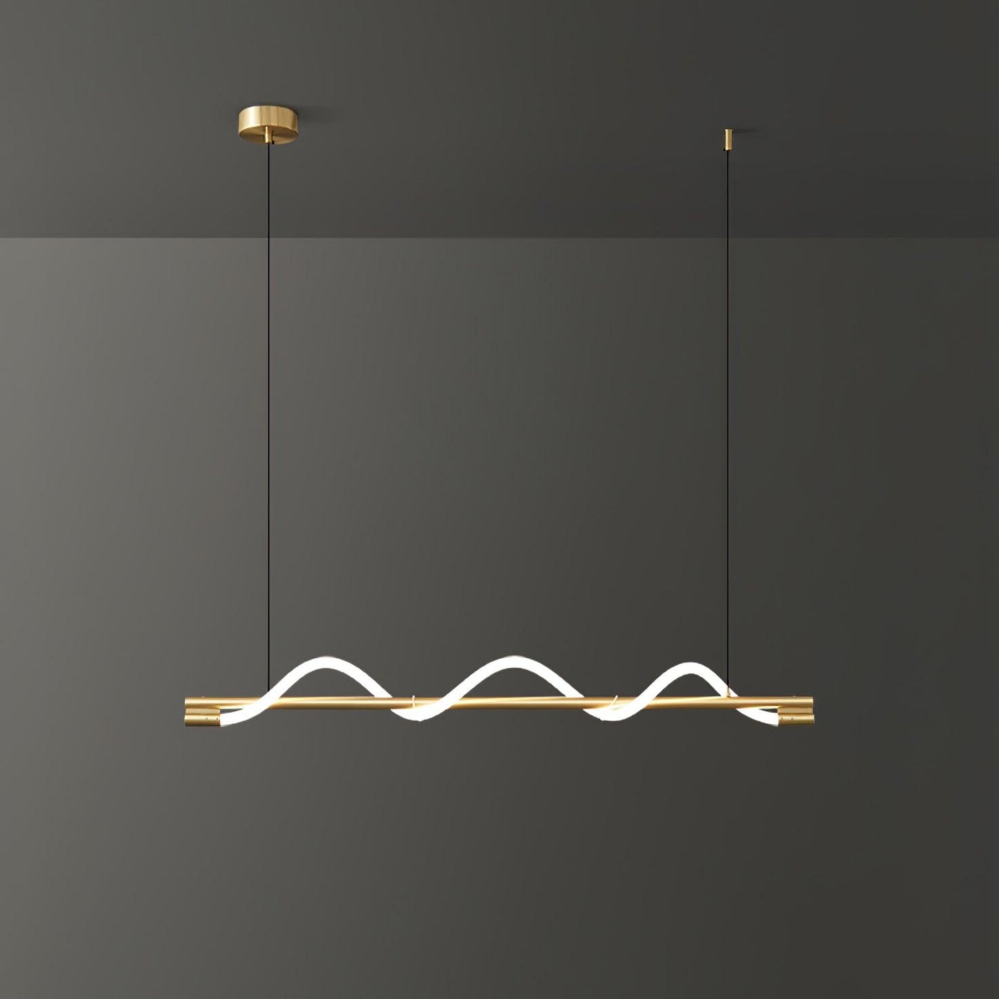 Linear Curve Island Drop light Pendant Lamp