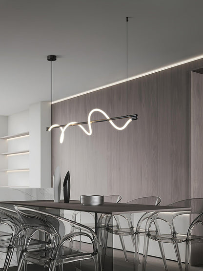 Linear Curve Island Drop light Pendant Lamp