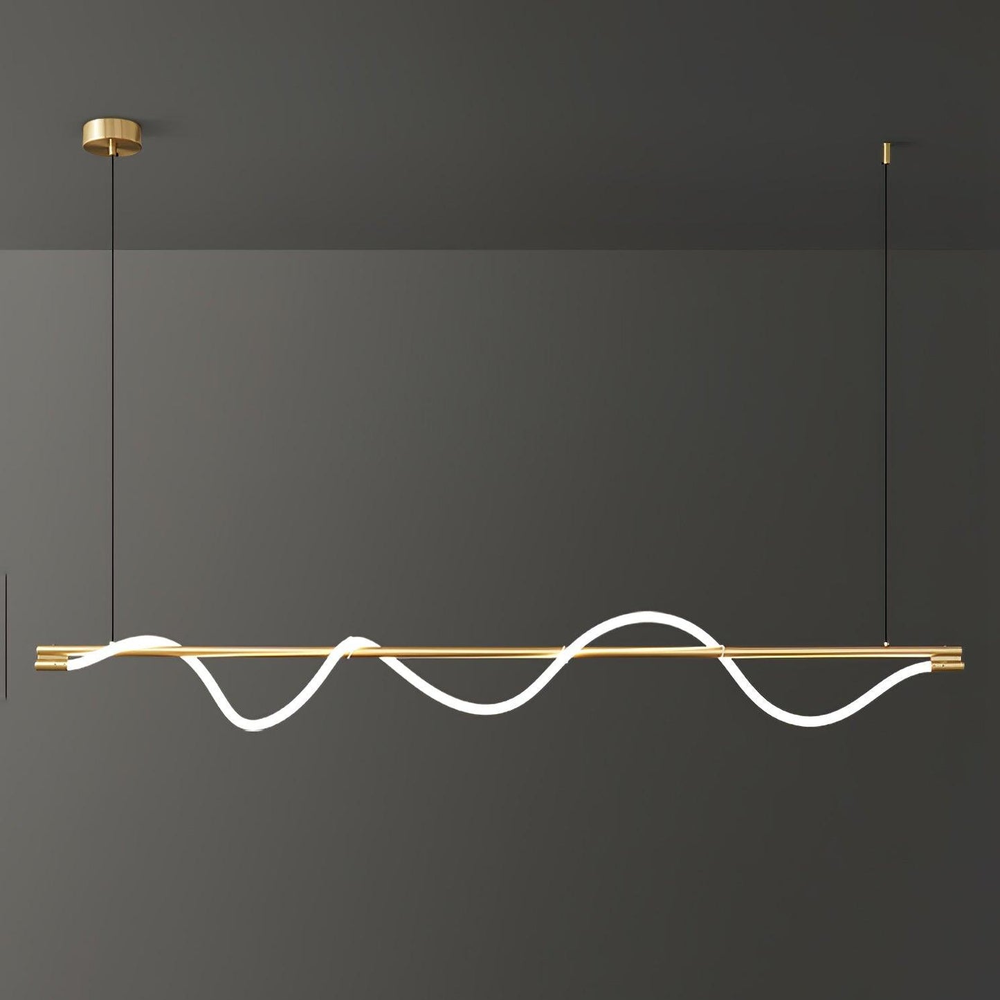 Linear Curve Island Drop light Pendant Lamp