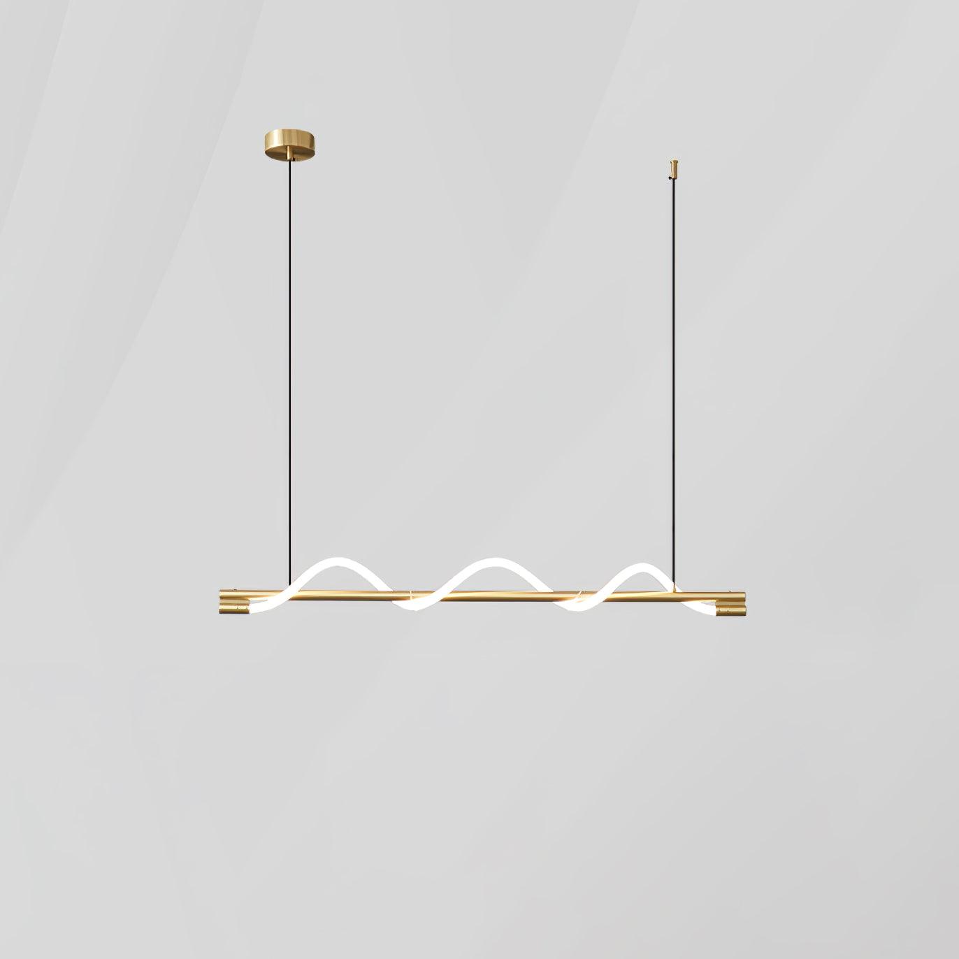 Linear Curve Island Drop light Pendant Lamp