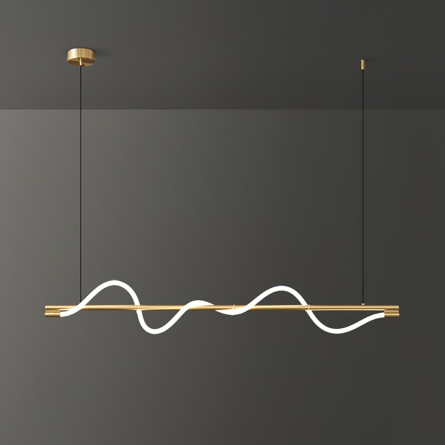 Linear Curve Island Drop light Pendant Lamp