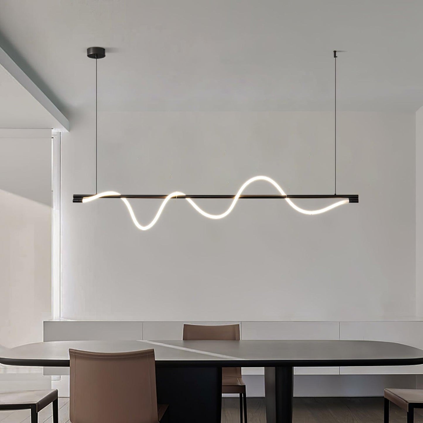 Linear Curve Island Drop light Pendant Lamp