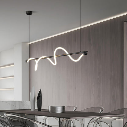 Linear Curve Island Drop light Pendant Lamp