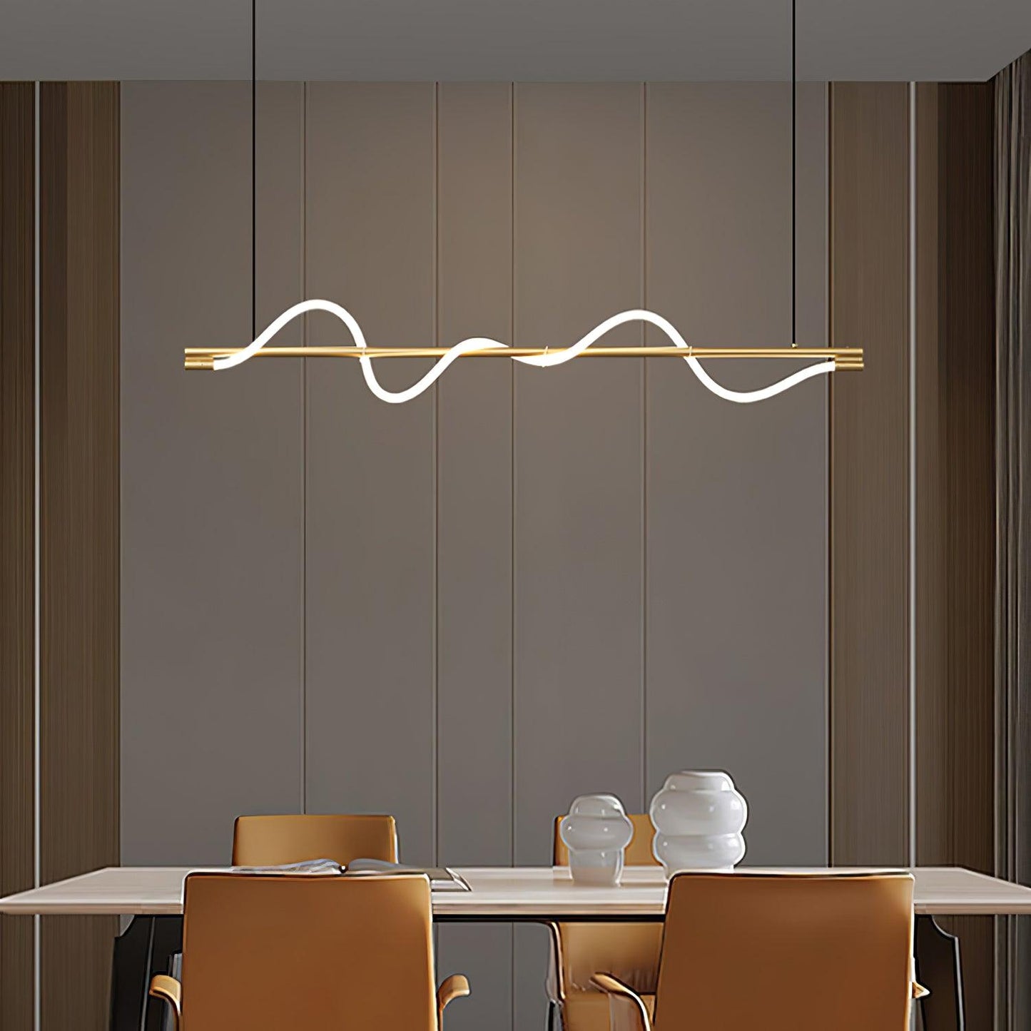 Linear Curve Island Drop light Pendant Lamp