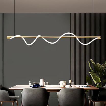 Linear Curve Island Drop light Pendant Lamp