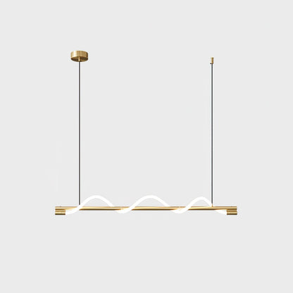 Linear Curve Island Drop light Pendant Lamp