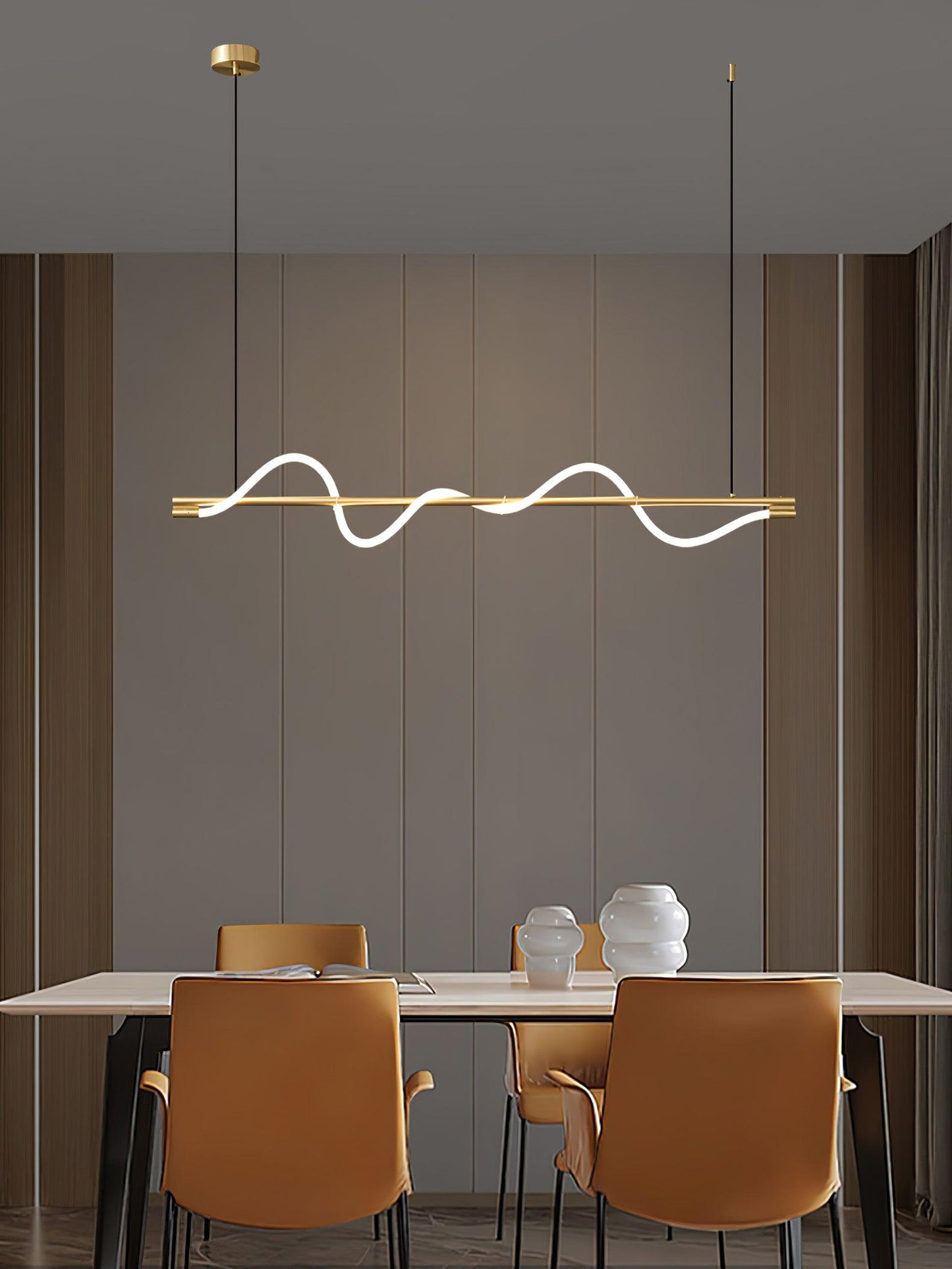 Linear Curve Island Drop light Pendant Lamp