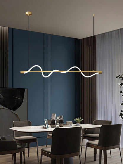 Linear Curve Island Drop light Pendant Lamp