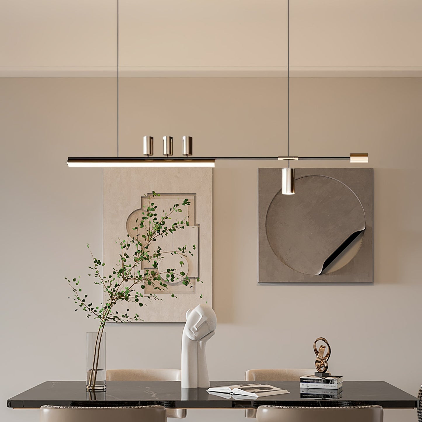 Linear Island Hanging light Pendant Lamp