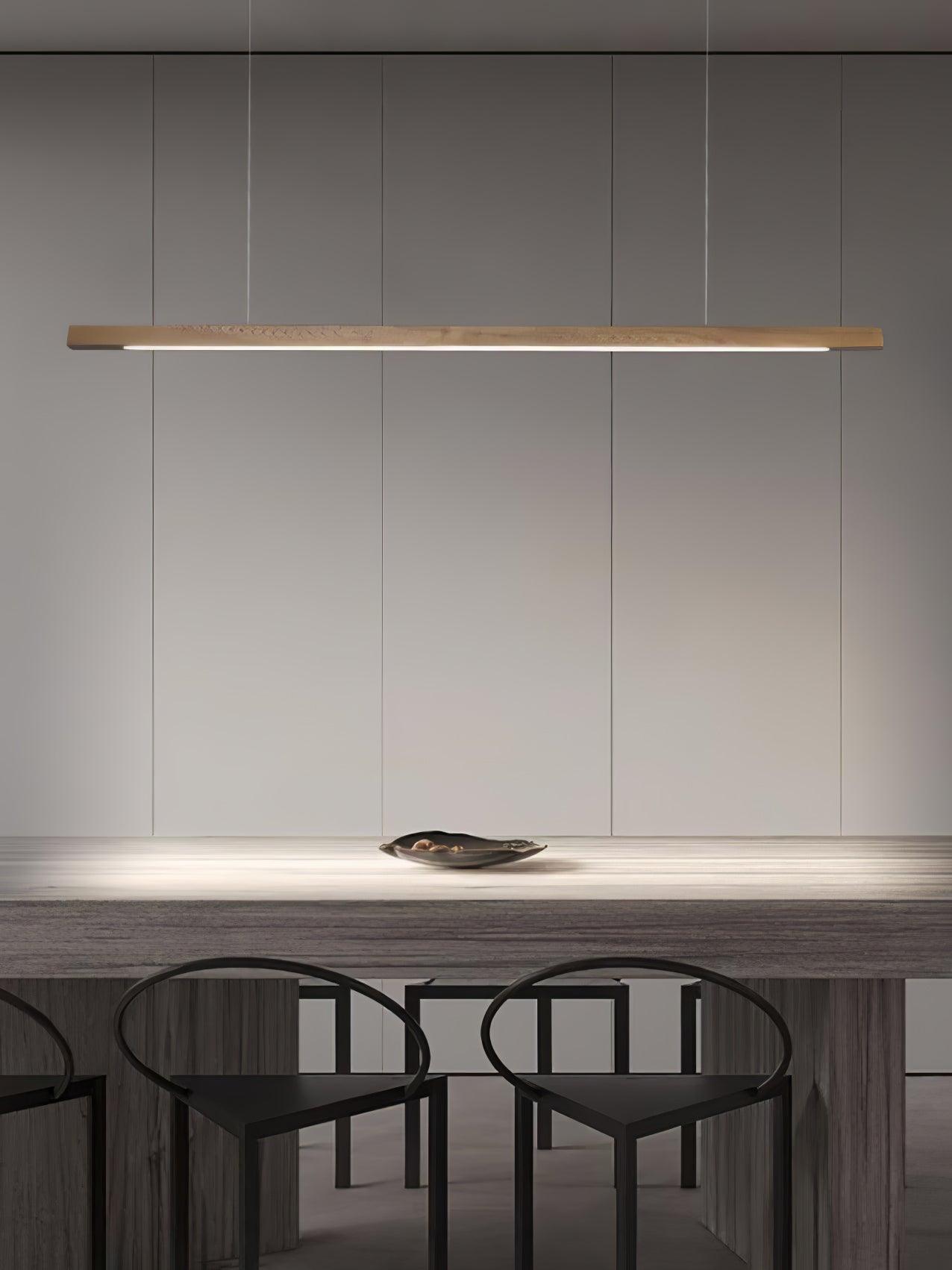 Linear Wooden Ceiling light fitting Pendant Light