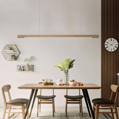 Linear Wooden Ceiling light fitting Pendant Light